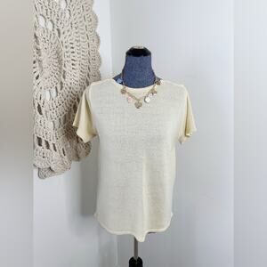 Emily Rose Butter Yellow Vintage 90s Women's Sweater Size Small